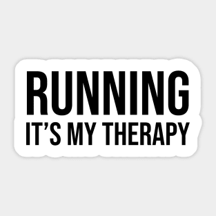 Running It's My Therapy Sticker